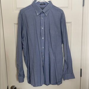 Daniel Cremieux Blue Patterned Button Down Shirt